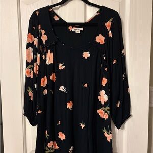 Billabong black Floral Mini Dress